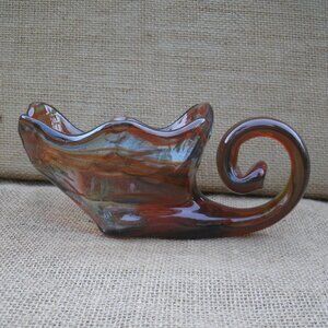 Vintage Murano Art Glass Cornucopia Decorative Dish